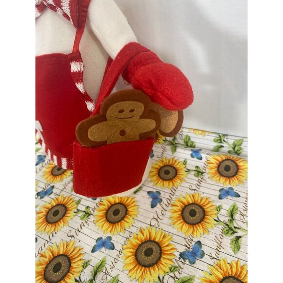 Baking Snowman with Muffin Hat Apron & Basket Plush - Picture 3 of 4